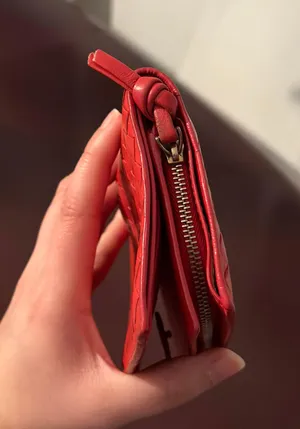 Bottega Veneta Red Wallet With COA thumbnail 6