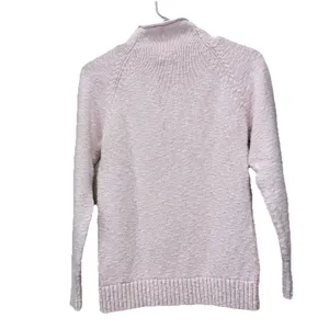 LL Bean pale‎ Pink Cotton Ragg Funnelneck Pullover Sweater Size XS thumbnail 8