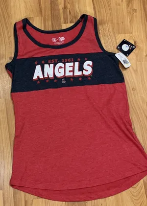 Campus Lifestyle MLB Los Angeles Angels Tank Top Women’s S NWT thumbnail 1