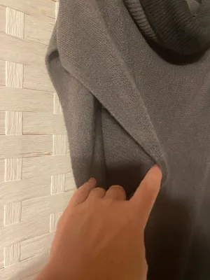 Jessica Simpson One Size Poncho Sweater Over Top Stylish Gray/Black thumbnail 7