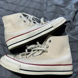 Converse Cream Colored Chuck Taylor Sneakers thumbnail 3