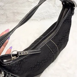 y2k Coach Vintage Soho Black Hobo Shoulder Bag thumbnail 6