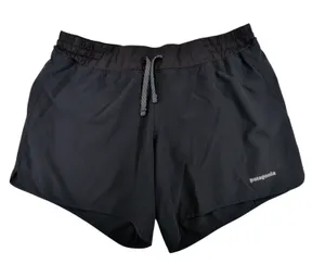 Patagonia Nine Trails Shorts 6" Running Black Womens Medium 57630 Liner Pocket thumbnail 1