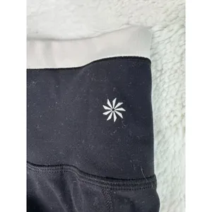 Athleta Transcend Tipped 7/8 Leggings Black Bone S/P Petite High Rise thumbnail 5