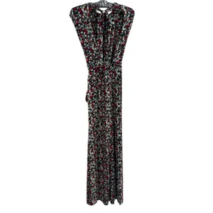 Free People Vibe Check‎ floral jumpsuit tie waist and back sz XS thumbnail 6