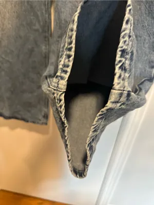Riley & James Extra Wide Leg Baggy Y2K Wing Pocket Jeans SzXL Indie Punk Grunge. thumbnail 9