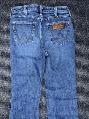 Wrangler Retro High Rise Trouser Bootcut Jeans Women’s 29x32 Stretch Denim EUC thumbnail 5