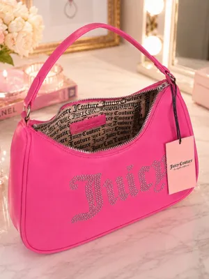 Juicy Couture Obsession Crossbody Bag Juicy Pink Studded Logo NWT thumbnail 4