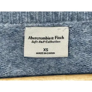 Abercrombie & Fitch Soft AF Blue Knit Crew Long Sleeve Cardigan Sweater Size XS thumbnail 4