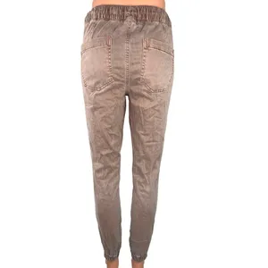 American Eagle Tan Beige Drawstring Cargo Skinny Zip Utility Jogger Pants Sz 6 thumbnail 3