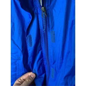 L.L. Bean jacket windbreaker rain jacket blue women's size small regular thumbnail 6