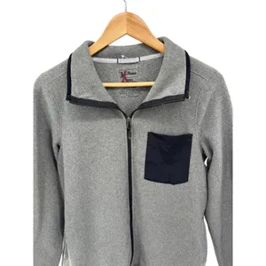 LL Bean Women's Gray Fleece Full Zip Jacket Pocket Size‎ Small Regular thumbnail 3