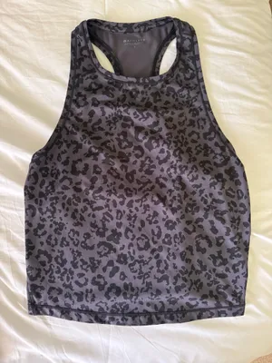 Leapord Print Black Athleta Tank Top thumbnail 1