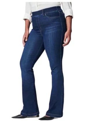 Womens SPANX Flare Jeans Midnight Shade thumbnail 1