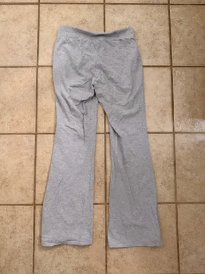 Jockey Gray Foldover Waist Flare Yoga Pants thumbnail 6