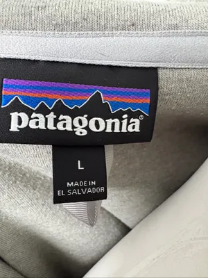 Patagonia Salt Grey Shearling Hoody Large thumbnail 6