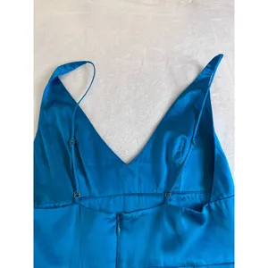Amanda Uprichard Blue 100% Silk V-Neck Mini Dress Adjustable Straps Size S thumbnail 12