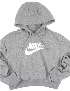 Nike Gray Crewneck Women’s Hoodie with White Swoosh XL EUC thumbnail 1