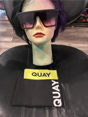 Quay Hindsight Oversized Square Shield Sunglasses - Purple Gradient New thumbnail 3