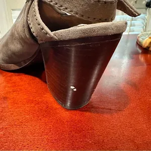 Frye Dani Shield Sling Peep‑Toe Suede Sandals – Size 8 thumbnail 9