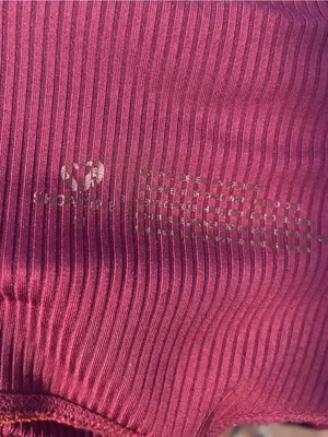 Shoactive Womens Medium Purple ribbed leggings thumbnail 4