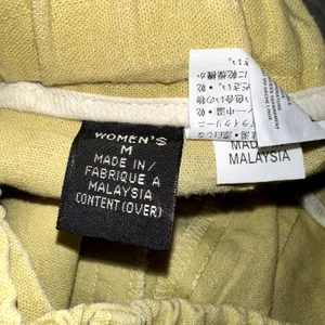 Patagonia Women's Size Medium Yellow Island Hemp Shorts 8" Drawstring Pockets thumbnail 7