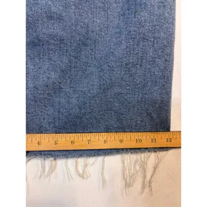Zara Wide Leg Ankle Cropped Jeans Womens 8 High Rise Raw Hem Stretch Casual Boho thumbnail 5