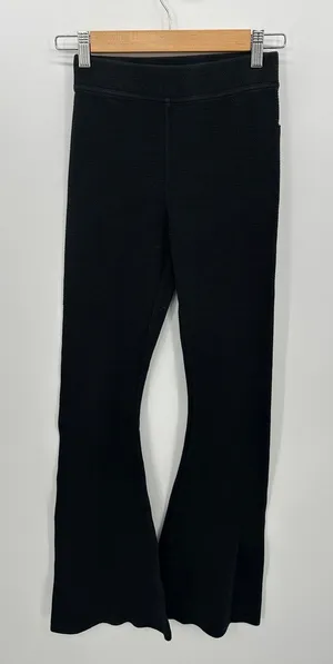 Aerie Offline Womens Black Flare Leggings Size‎ S Textured Ribbed High Waisted Pants thumbnail 1