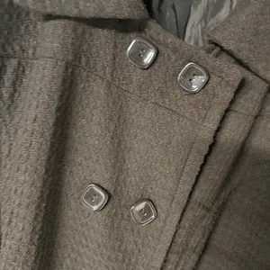 Ashley Stewart Coat Women Plus Size 26 Brown Textured Square Button Wool Blend thumbnail 5