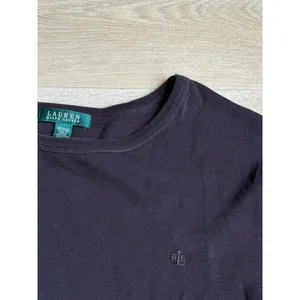 EUC Lauren Ralph Lauren brown 100% cotton 3/4 sleeve t-shirt MINIMALIST size 3X thumbnail 4