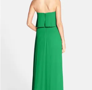 BCBGMaxAzria Green Felicity Strapless Gown Size 4 thumbnail 2