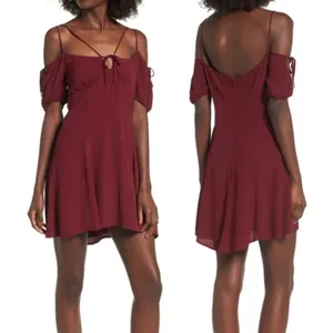 Majorelle whisper mini dress sz M cold shoulder strappy‎ revolve thumbnail 2
