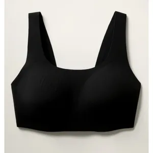 New Athleta M Ritual Pull On Sports Bra Women's Medium Cup D-DD Black thumbnail 4