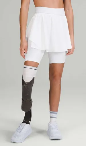 Lululemon Court Rival‎ High-Rise Tennis Skirt Sz 12 in White NEW thumbnail 1