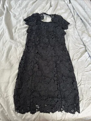 Lulus black lace dress thumbnail 1