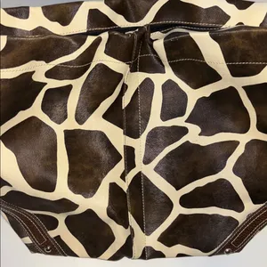 Source Unknown BROWN & CREAM FAUX LEATHER GIRAFFE PRINT DESIGN BIG BUCKET BAG SILVER HARDWARE thumbnail 7