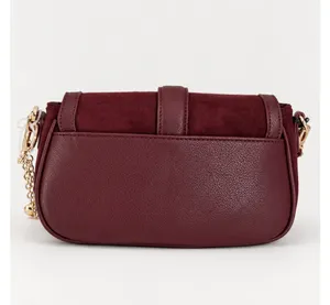 Laundry by Shelli Segal burgundy saddle bag thumbnail 5
