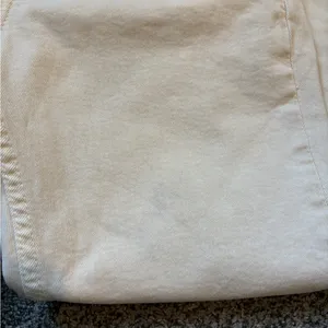 Zara Cream Straight Leg Jeans thumbnail 4