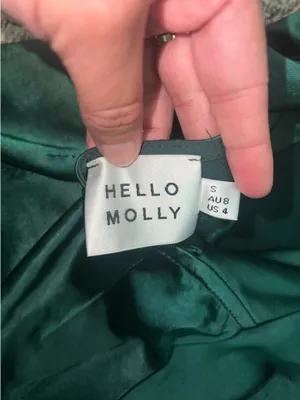 Hello Molly Emerald Mini Dress Green thumbnail 3