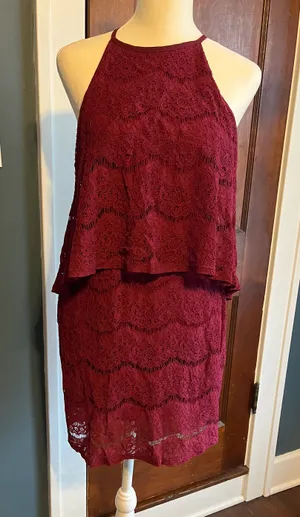Sleeveless Crochet Dress thumbnail 1