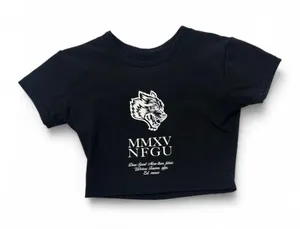 Darc Sport Wolves Crop Top Tee Black Size XS thumbnail 1