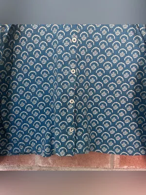 Boden Cardigan Button Up Shirt Knit Women’s 6 Blue Pattern Cotton Lightweight thumbnail 3