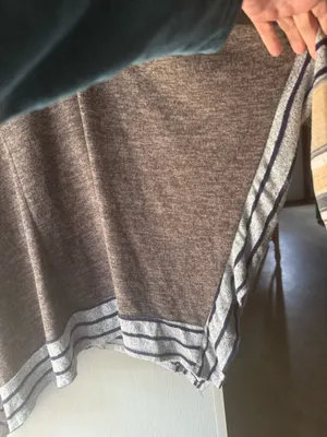 Boho Poncho Top Very Oversized Brown Size M thumbnail 4