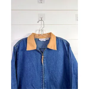 Ultimate Philadelphia Women's Denim Beaded Western Aztec Jean Jacket Blue Medium thumbnail 10