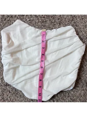 White Mesh Corset Top Size M thumbnail 3
