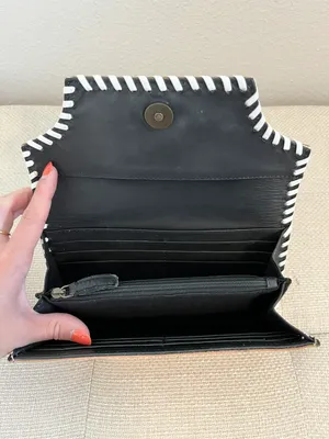 Leather Tooled Wallet Brown thumbnail 4