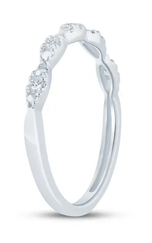 Kay Jewelers Silver Diamond Accent Stackable Ring thumbnail 1