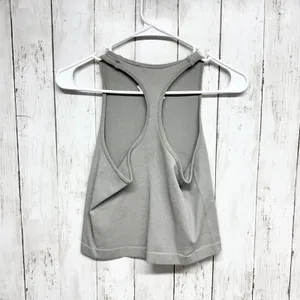 Free People Shirt Women Size M/L Ribbed High Neck‎ Sleeveless Athletic Tank Top thumbnail 3