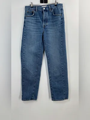 Madewell The Pieced Barrel-Leg Full-Length Jean in Mosby Wash thumbnail 6
