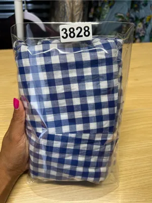 Express Blue and White Gingham One-Piece Romper thumbnail 15